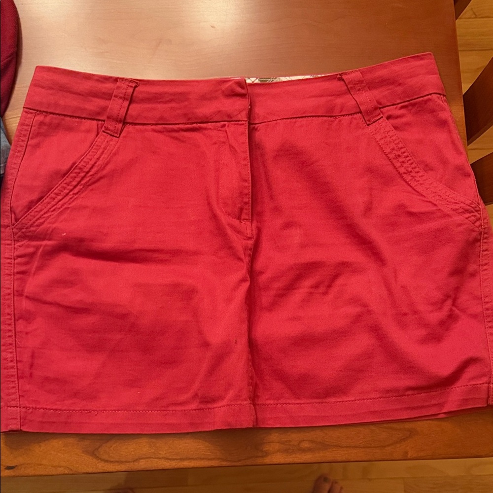 Carole Little Red and Plaid Skirt
